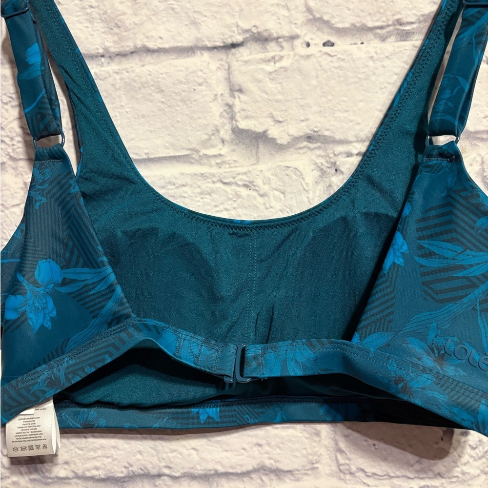 Lole Wave Floral Scoop Bikini Top Smll - Picture 6 of 7